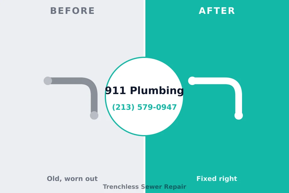 Before and after: plumbing repair Seven Lakes, NC